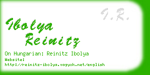 ibolya reinitz business card